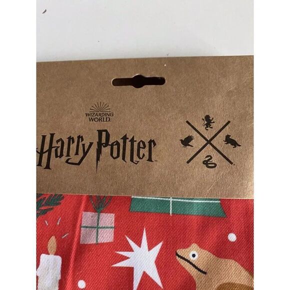 Set Of 3 Harry Potter Hogwarts Joyeux Noel Tea Towels Christmas Universal Studio - Picture 4 of 11
